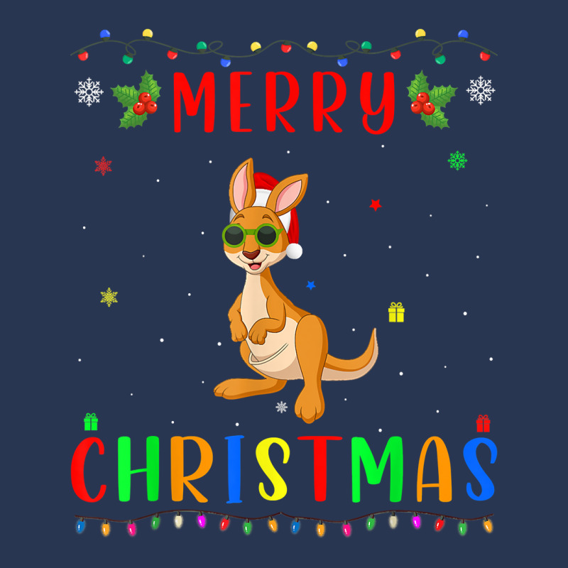 Xmas Light Kangaroo Design Matching Christmas Pajama T Shirt Ladies Denim Jacket by roussoevjaapg6u | Artistshot