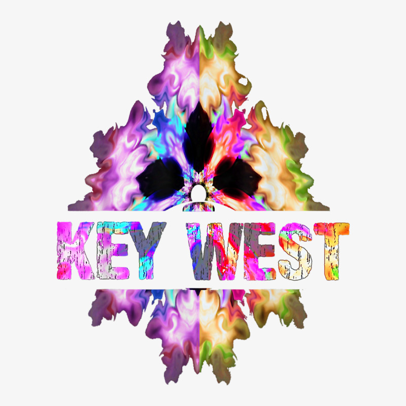 Key West Florida Tshirt Islands Souvenir Retro Tie Dye Gift Ladies Fitted T-Shirt by adrienskradski | Artistshot