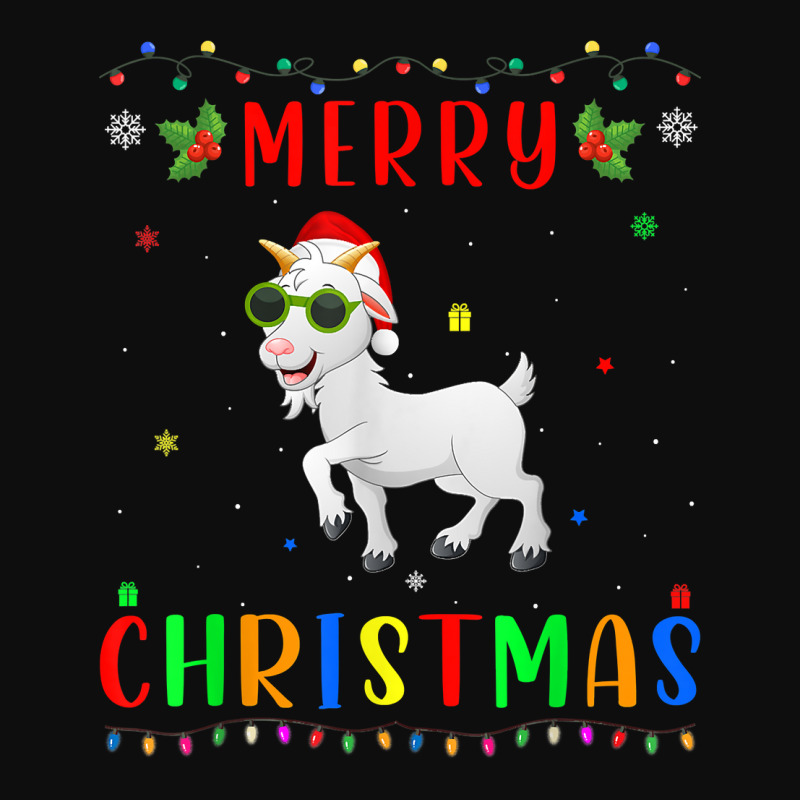 Xmas Light Goat Design Matching Christmas Pajama T Shirt Crop Top by morelypylagertq | Artistshot