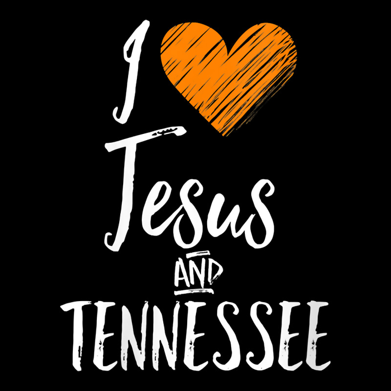 Womens I Love Jesus And Tennessee Shirt Orange Heart Cute Fan Gift V N Fleece Short by paisleafuscaldo | Artistshot