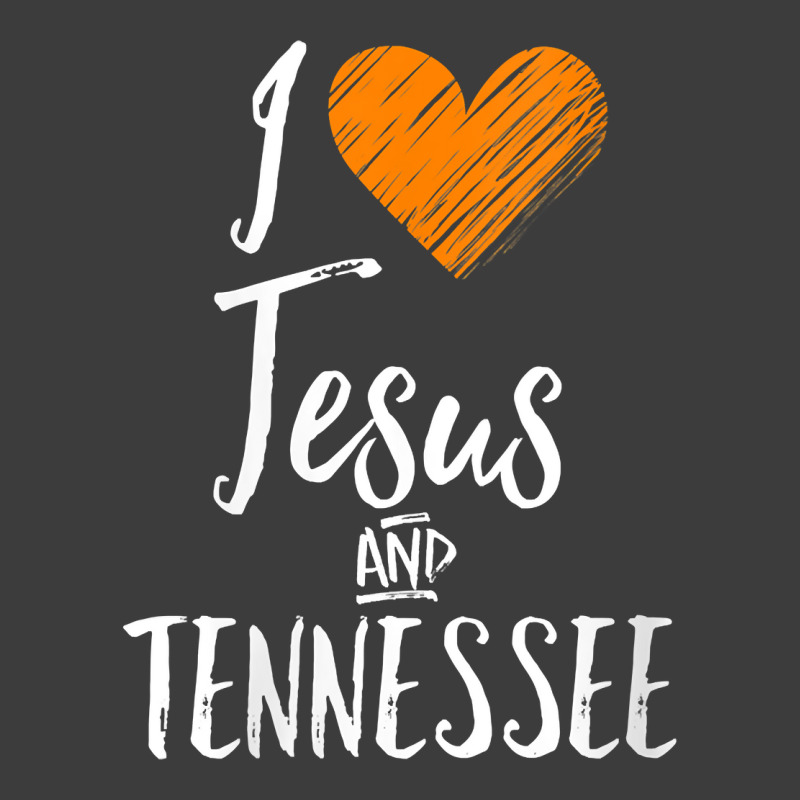 Womens I Love Jesus And Tennessee Shirt Orange Heart Cute Fan Gift V N Men's Polo Shirt by paisleafuscaldo | Artistshot