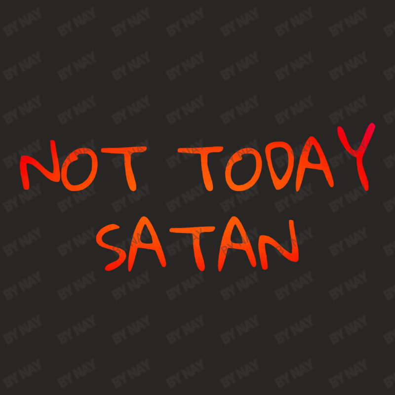 Not Satan Ladies Fitted T-Shirt by Nay | Artistshot