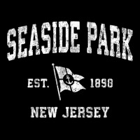 Seaside Park New Jersey Nj Vintage Boat Anchor Flag Tee Cropped Hoodie | Artistshot