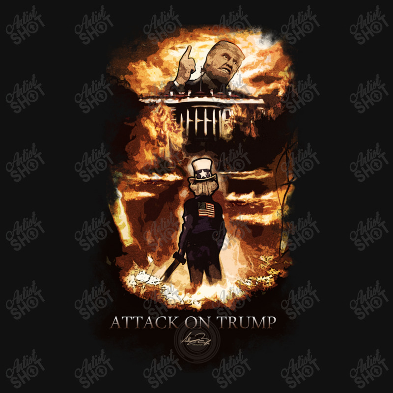 Attack On Trump Landscape Canvas Print | Artistshot