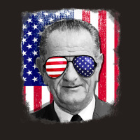 Lyndon B Johnson Us Flag Tshirt 4th Of July Tank Top | Artistshot