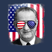 Lyndon B Johnson Us Flag Tshirt 4th Of July Men Denim Jacket | Artistshot