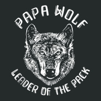 Papa Wolf   Leader Of The Pack Wildlife Animal   Daddy Wolf Tank Top Women's Triblend Scoop T-shirt | Artistshot