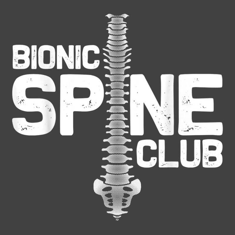 Funny Spine Surgery Gift For Men Women Bionic Spine Club T Shirt Vintage T-Shirt by mikidicosmo | Artistshot