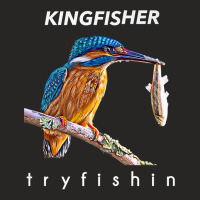 Tryfishin Kingfisher Fishing T Shirt Ladies Fitted T-shirt | Artistshot