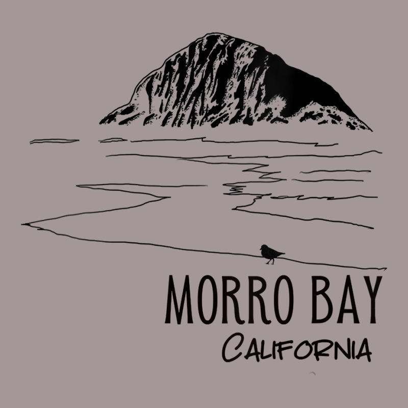 Womens Morro Bay California Morro Rock Ca Silhouette Tourist Design V Vintage Hoodie by annalyneplacencia | Artistshot