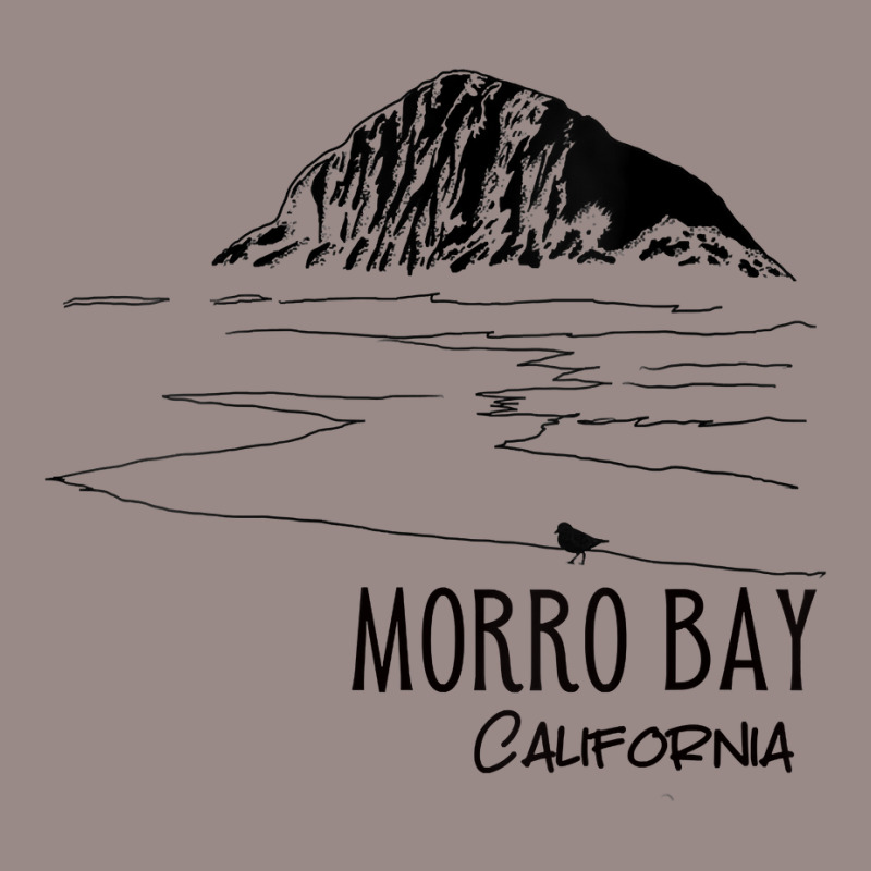 Womens Morro Bay California Morro Rock Ca Silhouette Tourist Design V Vintage T-Shirt by annalyneplacencia | Artistshot