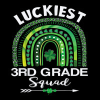 St Patrick Day Teacher Gift Cute Luckiest 3rd Grade Squad T Shirt V-neck Tee | Artistshot