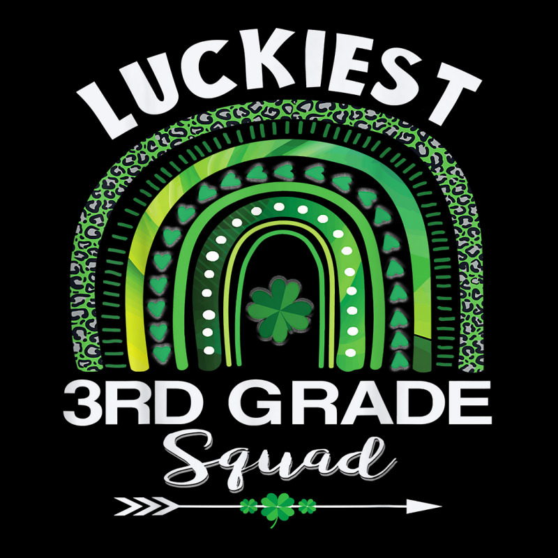 St Patrick Day Teacher Gift Cute Luckiest 3rd Grade Squad T Shirt V-neck Tee | Artistshot