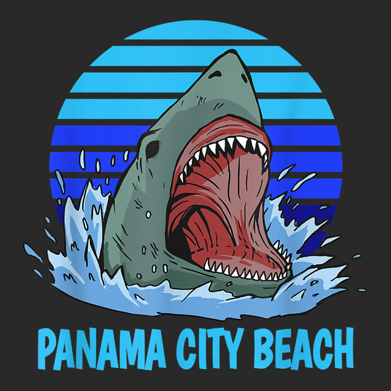 Panama City Beach Vacation Shark Theme T Shirt Printed hat by Sowells | Artistshot