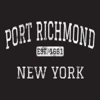 Port Richmond New York Staten Island Ny Vintage T Shirt T-shirt | Artistshot