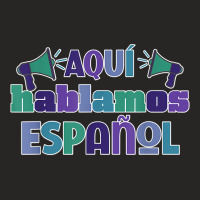 Se Habla Espanol Maestra Bilingue T Shirt Ladies Fitted T-shirt | Artistshot