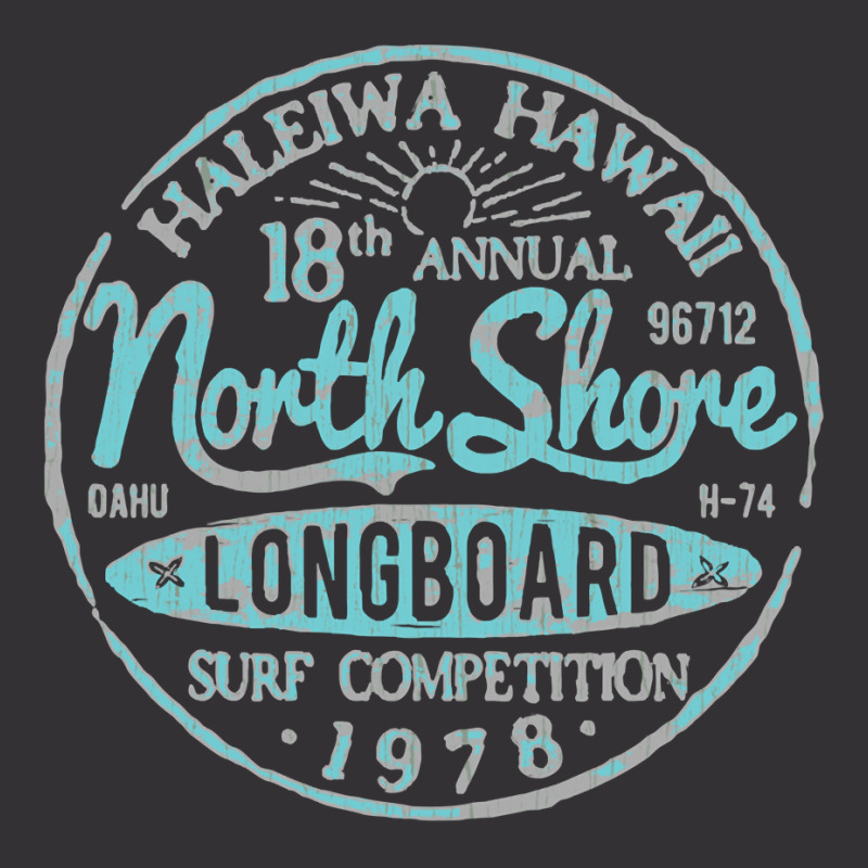 Hawaii North Shore Haleiwa Longboard Surf Long Sleeve T Shirt Vintage Hoodie And Short Set | Artistshot