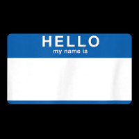 Hello My Name Is Blank Nametag Funny Novelty T Shirt Cropped Hoodie | Artistshot