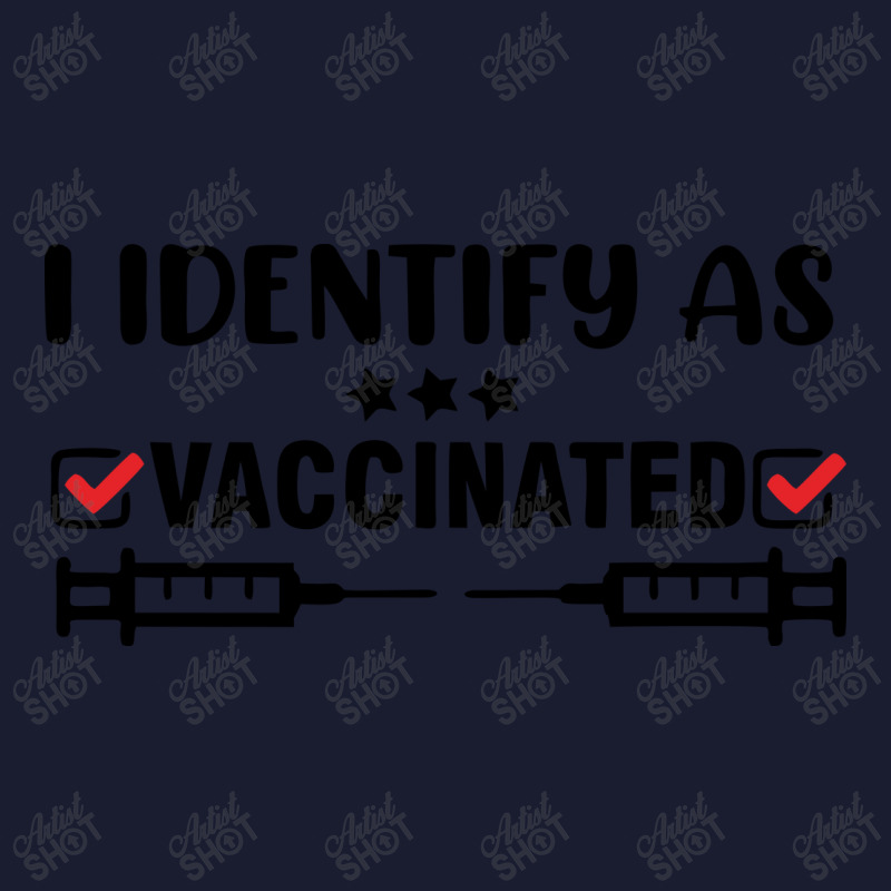 I Identify As Vaccinated Women's V-Neck T-Shirt by Zero_art | Artistshot