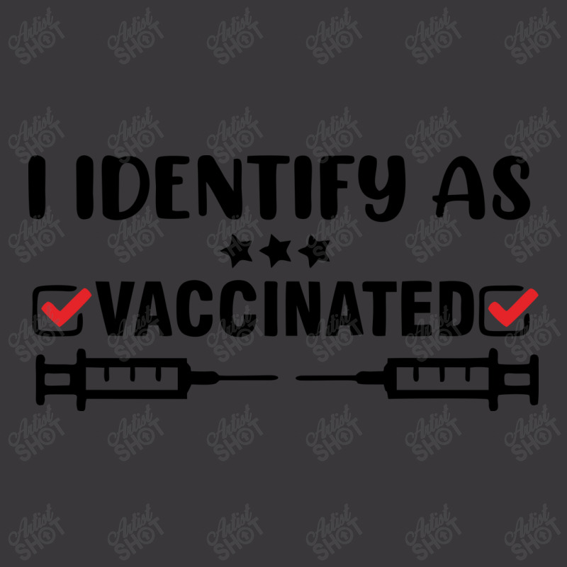 I Identify As Vaccinated Ladies Curvy T-Shirt by Zero_art | Artistshot