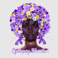 Purple Flowers Afro Hair Black Woman Epilepsy Warrior T Shirt Unisex Jogger | Artistshot