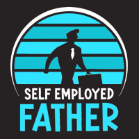 Self Employed Father Work Freelancer Job Boss Dad Daddy Papa Long Slee Vintage Cap | Artistshot