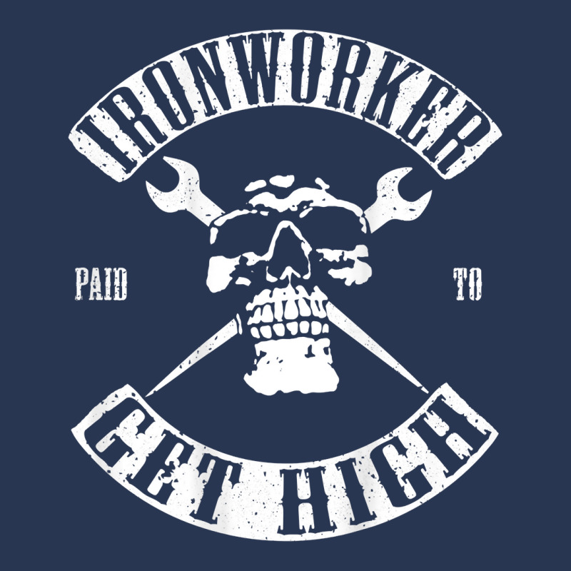 Paid To Get High Funny Ironworker T Shirt Ladies Denim Jacket by paisleafuscaldo | Artistshot