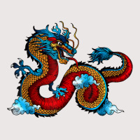 Beautiful Chinese Dragon In The Clouds Art T Shirt Pocket T-shirt | Artistshot