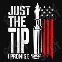 Just The Tip I Promise Bullet American Flag Crop Top | Artistshot