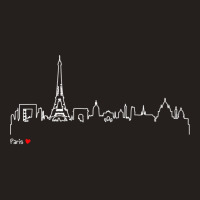 Paris Eiffel Tower Panorama Souvenir T Shirt Tank Top | Artistshot