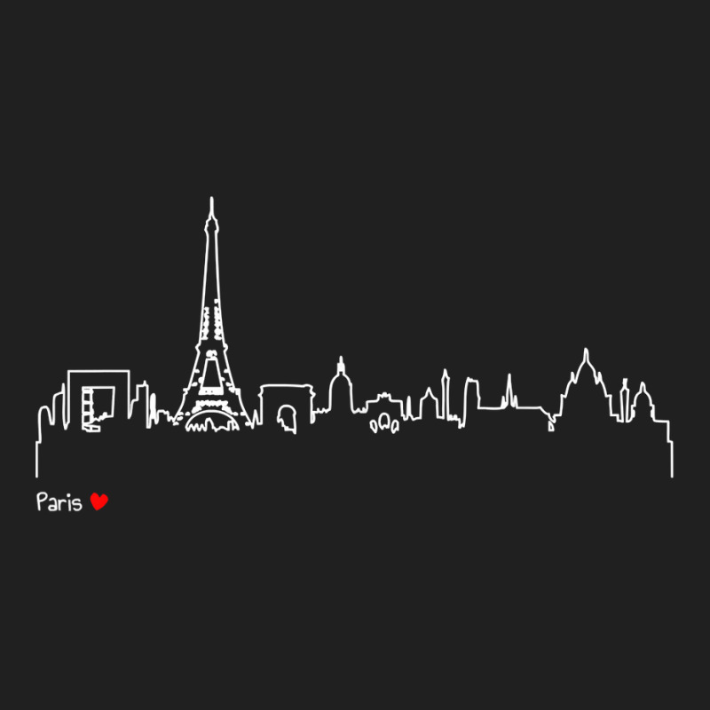 Paris Eiffel Tower Panorama Souvenir T Shirt Ladies Polo Shirt | Artistshot