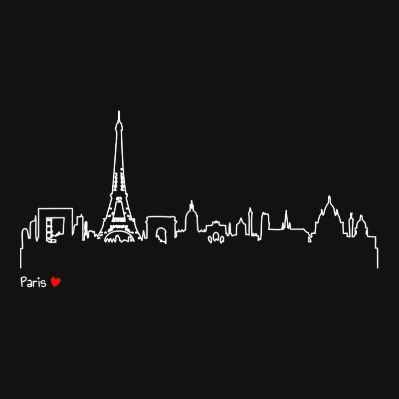 Paris Eiffel Tower Panorama Souvenir T Shirt Scorecard Crop Tee | Artistshot