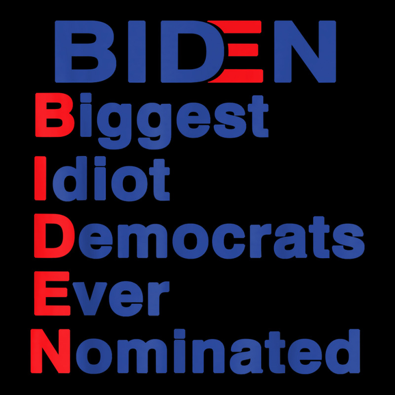 Biden Biggest Idiot Democrats Ever Nominated Trump 2020 T Shirt Men's 3/4 Sleeve Pajama Set by mikidicosmo | Artistshot