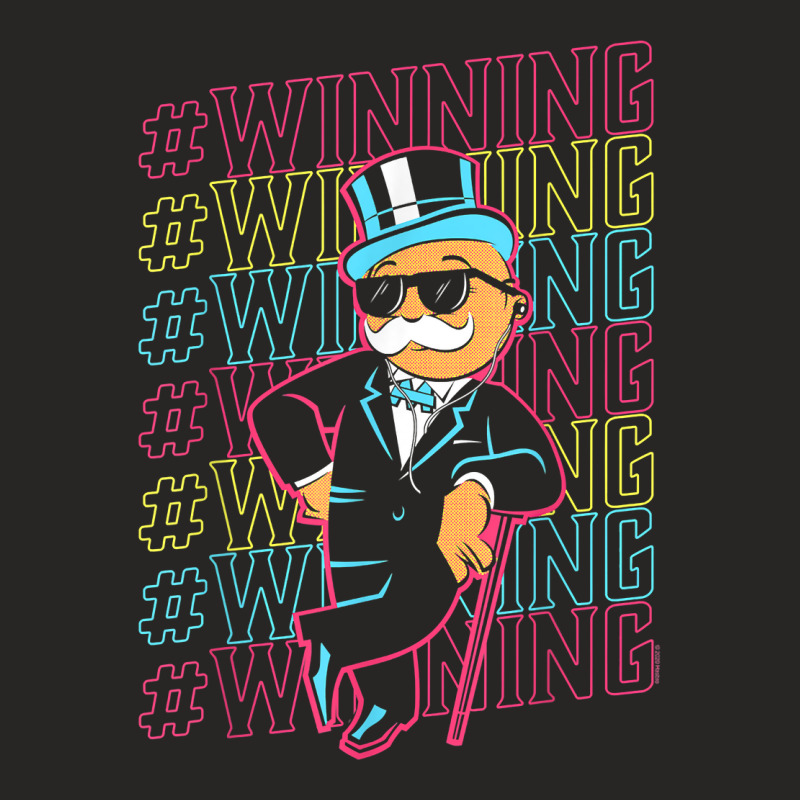 Monopoly Rich Uncle Pennybags Winning T Shirt Ladies Fitted T-Shirt by rainandehay | Artistshot