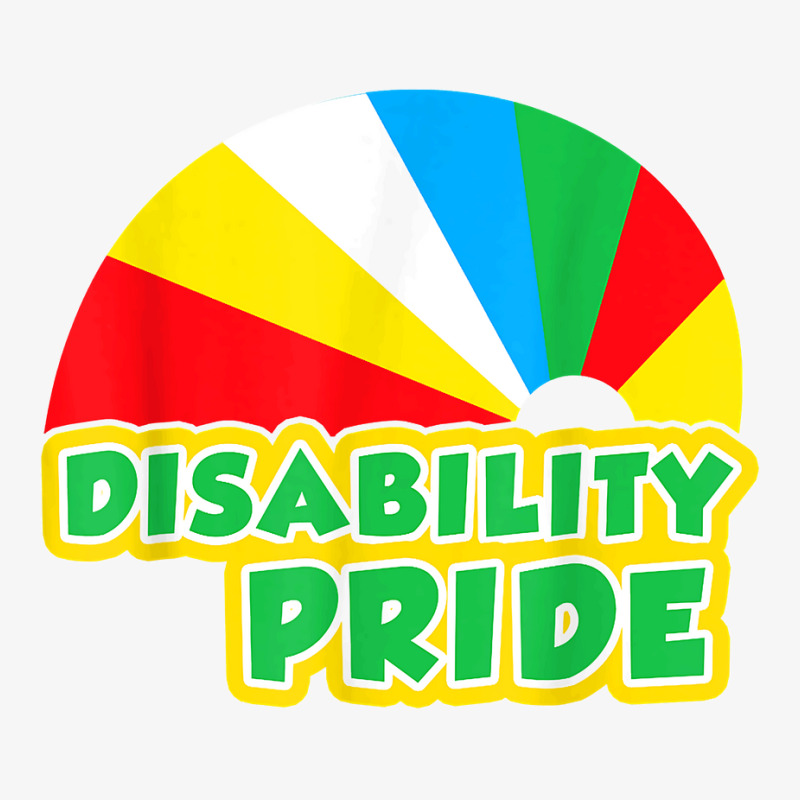 Disability Pride Flag July Disabled Pride Month T Shirt Ladies Fitted T-Shirt by CharlesLCross | Artistshot