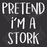 Pretend I'm A Stork Costume Funny Halloween Party T Shirt Vintage Short | Artistshot