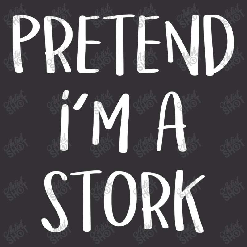 Pretend I'm A Stork Costume Funny Halloween Party T Shirt Vintage Short | Artistshot