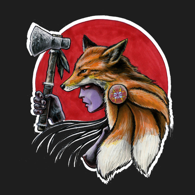 T Shirt, Warrior Fox Woman T-shirt Classic T-shirt | Artistshot