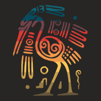 Aztec T  Shirt Aztec Mayan Art Ostrich Bird Incan T  Shirt Ladies Fitted T-shirt | Artistshot