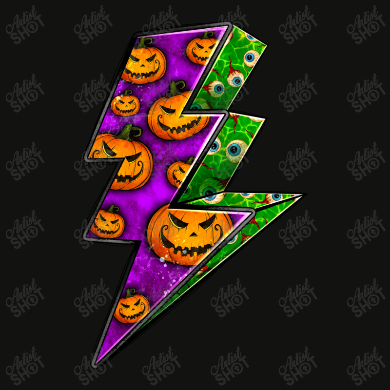 Halloween Lightning Bolt Scorecard Crop Tee by BundleAndBundleShop | Artistshot