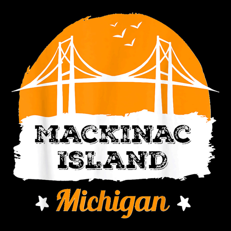 Mackinac Island Michigan Bridge T Shirt Cropped Hoodie by CharlesLCross | Artistshot