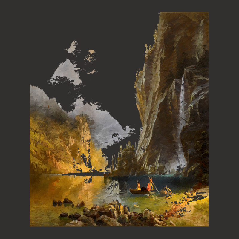 Famous Paintings T  Shirt Indians Spear Fishing By Albert Bierstadt. T Champion Hoodie by geldingavocet | Artistshot