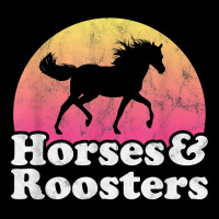 Horse And Rooster Women Or Girls Horses Roosters T Shirt Cropped Hoodie | Artistshot