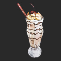 Chocolate Banana Vanilla Sundae T  Shirt Banana Chocolate Milkshake Wi Printed Hat | Artistshot