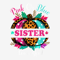 Pink Or Blue Sister Loves You Leopard Pumpkin Fall Season T Shirt Classic T-shirt | Artistshot