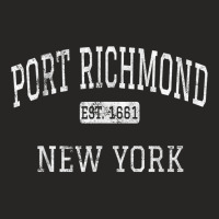 Port Richmond New York Staten Island Ny Vintage T Shirt Ladies Fitted T-shirt | Artistshot