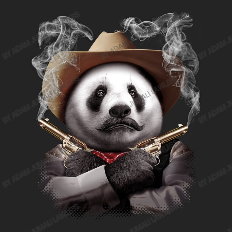 Panda Cross Guns 3/4 Sleeve Shirt | Artistshot