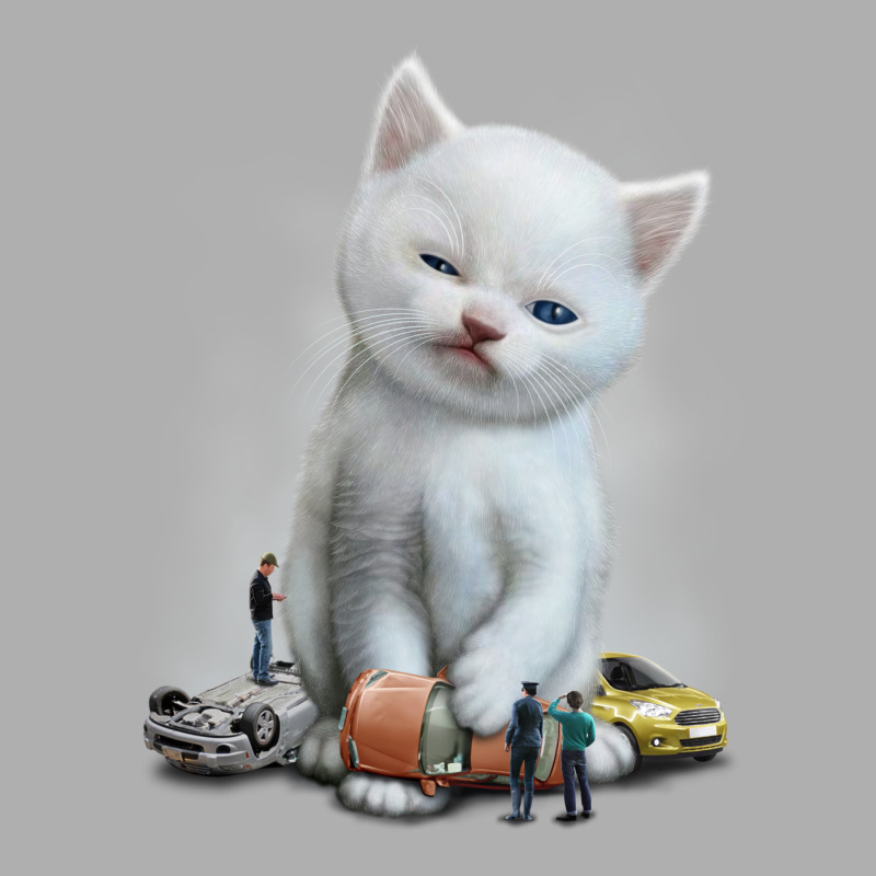 Cat Vs Cars Exclusive T-shirt | Artistshot