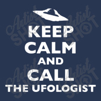 Keep Calm And Call The Ufologist Men Denim Jacket | Artistshot