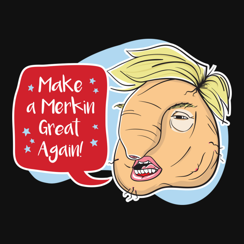 Make A Merkin Great Again Portrait Canvas Print | Artistshot